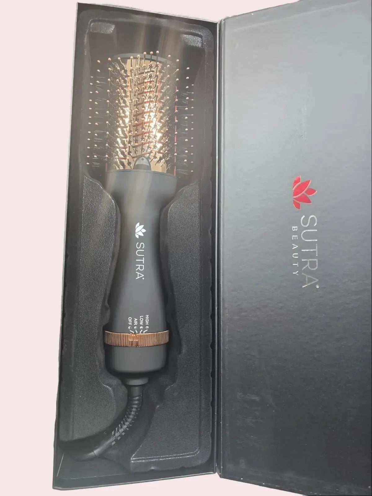 SUTRA IR Infrared Blowout Brush 3 Inch - Cepillo Secador Infrarojo De 3 Pulgadas for Hair Styling Straightening Bristle Straightening Comb